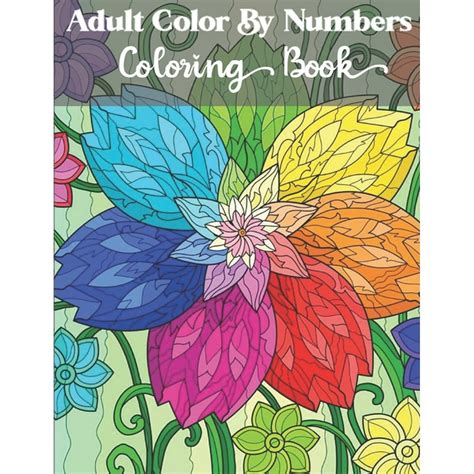 color by number adult coloring book